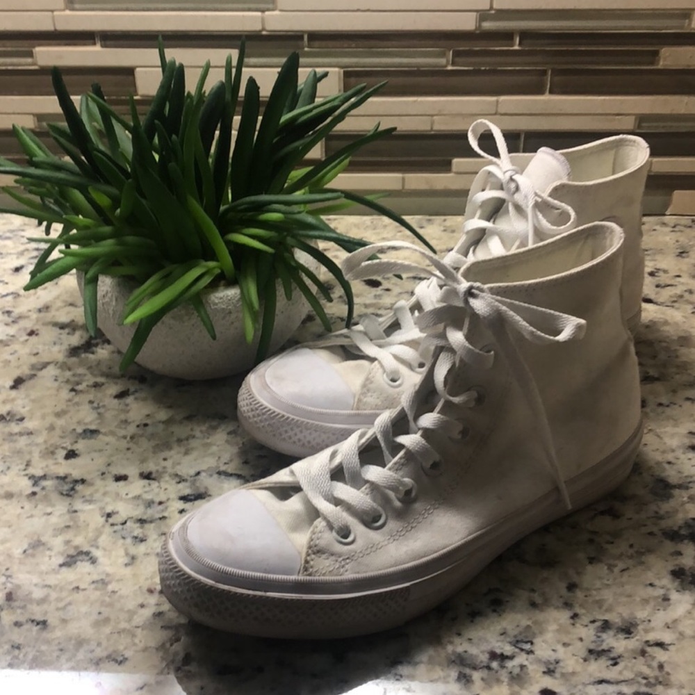 Converse Chuck Taylor All White High Top Sneakers